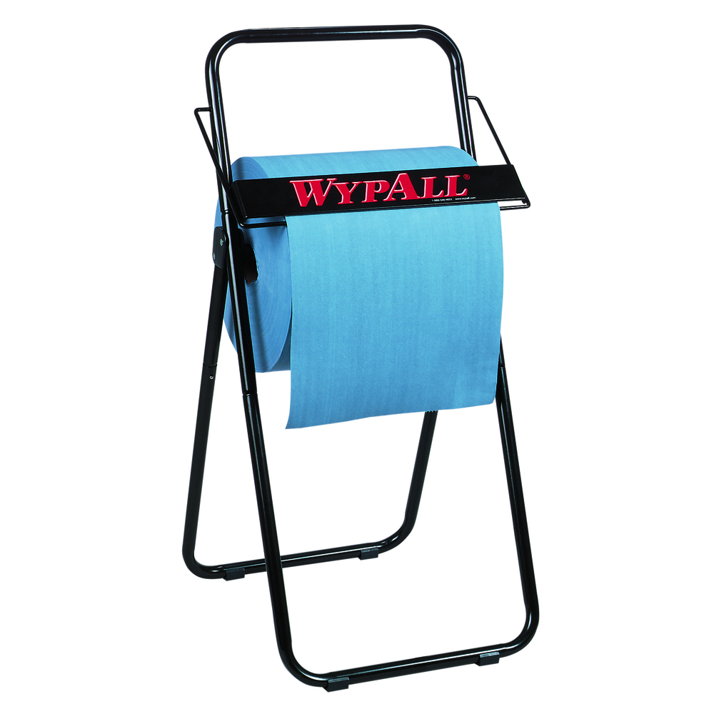 Jumbo Roll Dispenser for WypAll® and Kimtech™ Wipers (80596), Portable, Free-Standing, 16.8” x 18.5” x 33”, Black