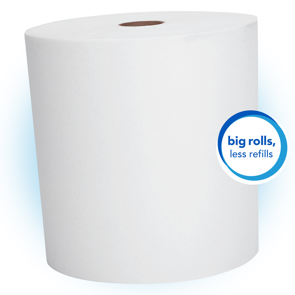 Scott® Essential High Capacity Hard Roll Paper Towels (01005), White, 1000' / Roll, 6 Paper Towel Rolls / Convenience Case - 01005