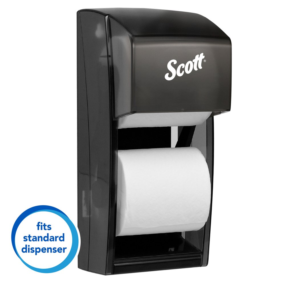 Scott® Essential Professional Standard Roll Bathroom Tissue (04460), 2-Ply, White, 80 Rolls / Case, 550 Sheets / Roll, 44,000 Sheets / Case - 04460