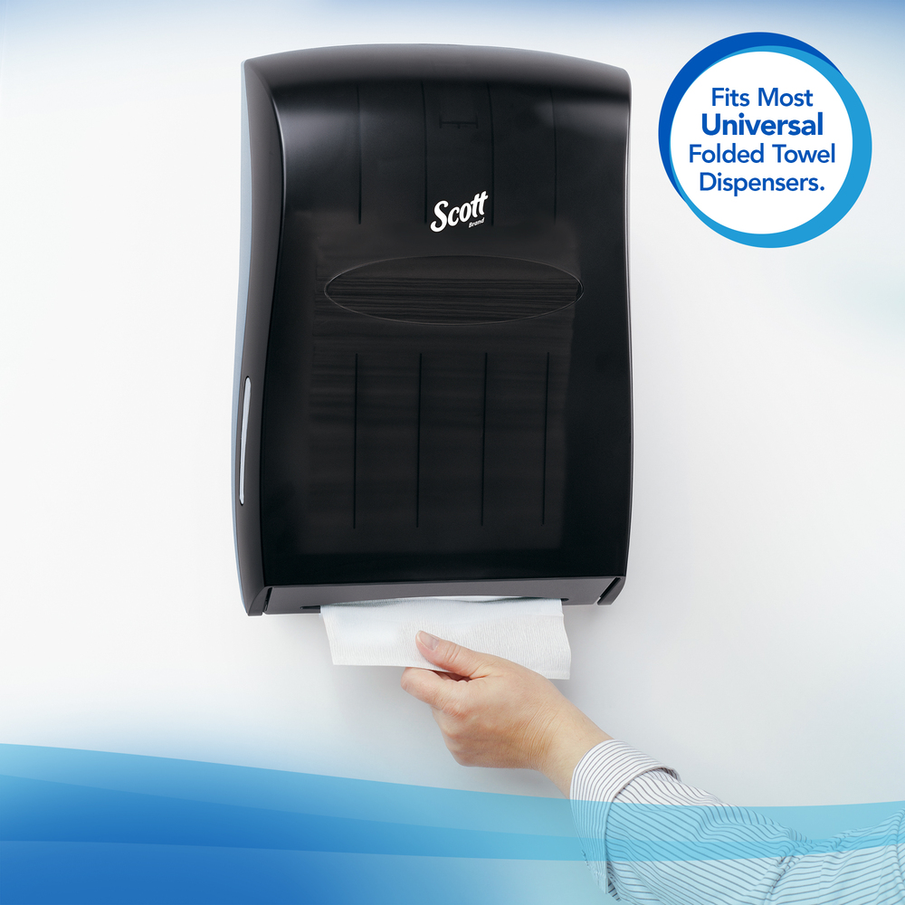 Scott® Essential Multifold Paper Towels (01804) with Fast-Drying Absorbency Pockets, White, 16 Packs / Case, 250 Multifold Towels / Pack - 01804