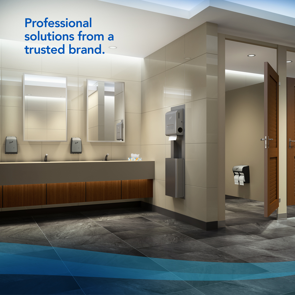 Scott® Essential Professional Standard Roll Bathroom Tissue (04460), 2-Ply, White, 80 Rolls / Case, 550 Sheets / Roll, 44,000 Sheets / Case - 04460