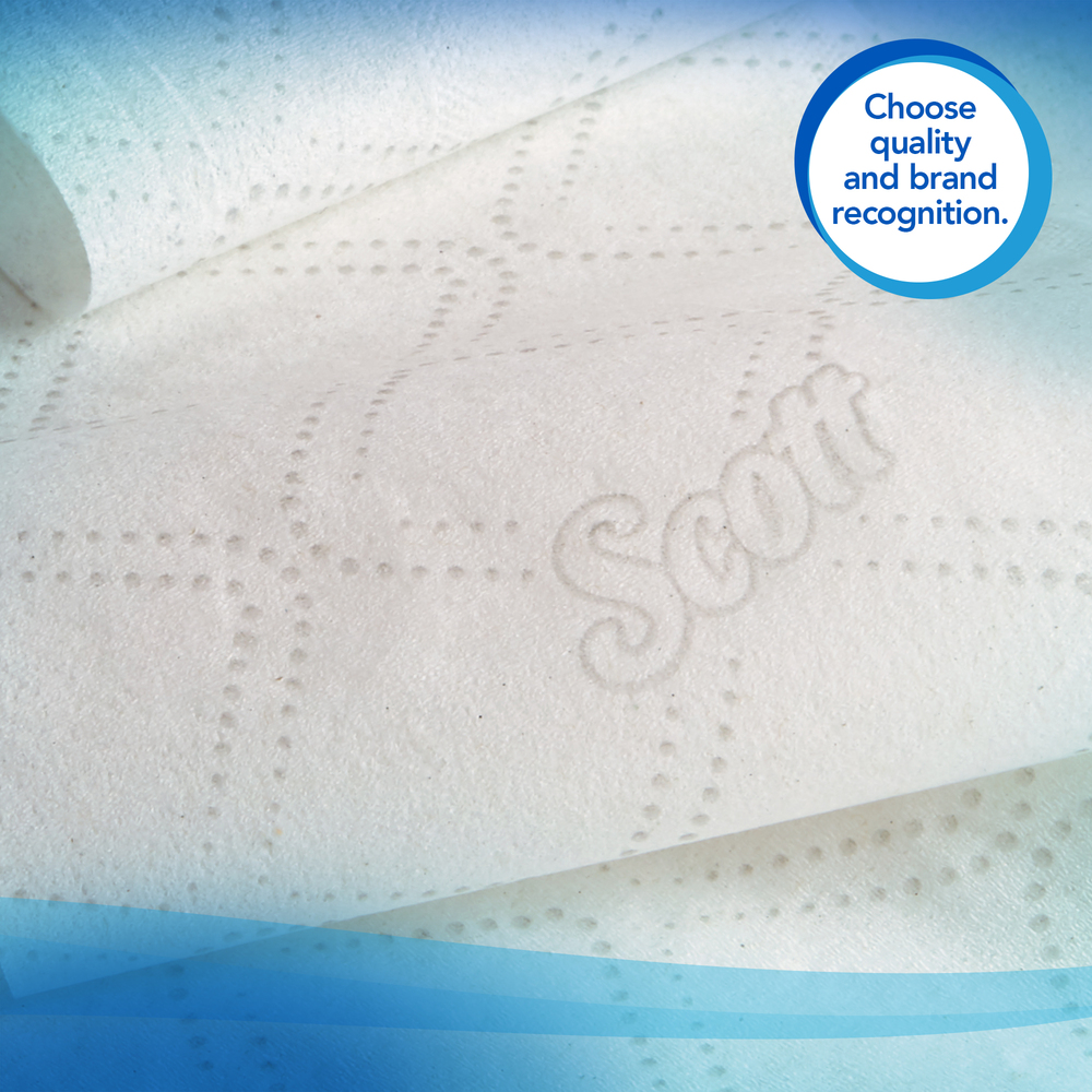 Scott® Essential Jumbo Roll Coreless Toilet Paper (07006), 2-Ply, White, 12 Rolls / Case, 1,150' / Roll, 13,800' / Case - 07006