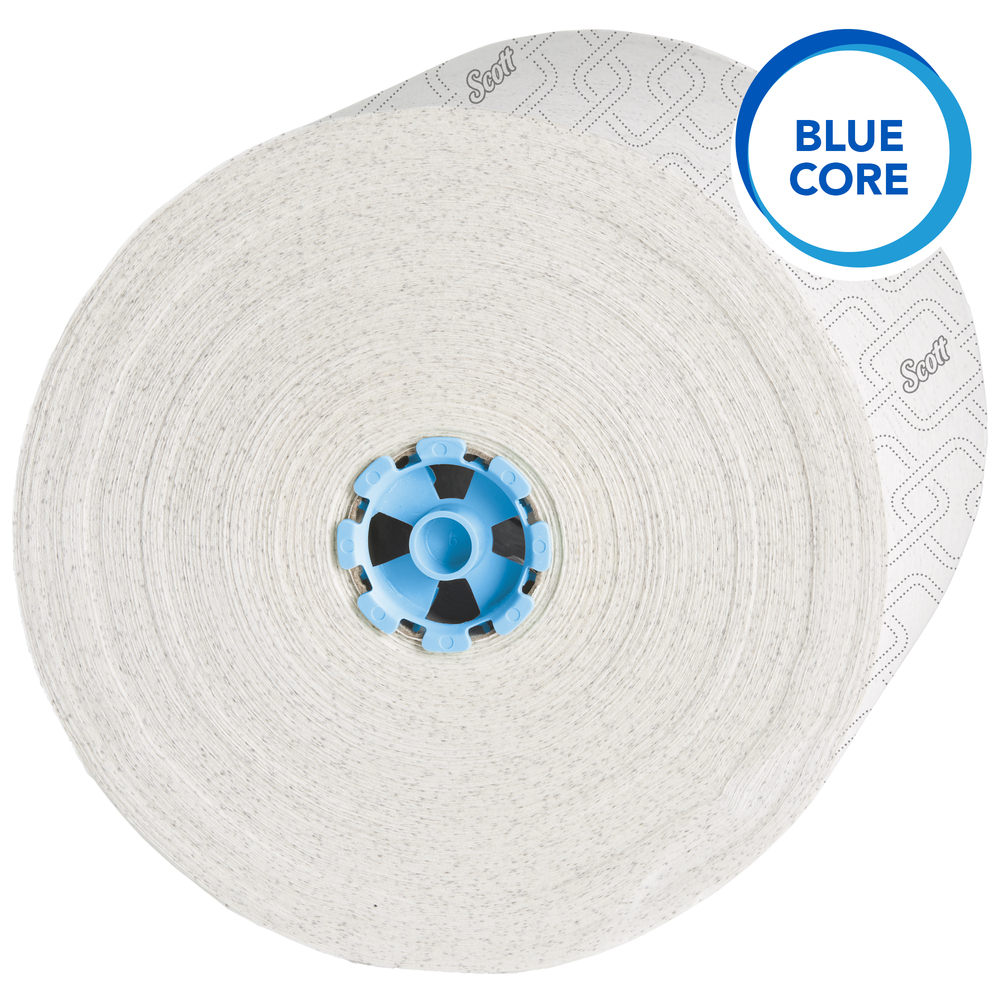 Scott Pro Hard Roll Paper Towels (25702) for Scott® Pro Electronic Hard Roll Towel Dispenser (Blue Core Only), Absorbency Pockets, White, 1150 Feet / Roll, 6 Rolls / Case, 6,900 Feet Total - 25702