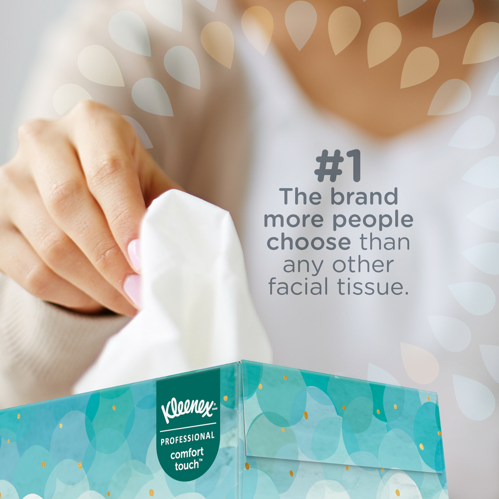 Kleenex® Professional Facial Tissue for Business (21400), Flat Tissue Boxes, 36 Boxes / Case, 100 Tissues / Box - 21400