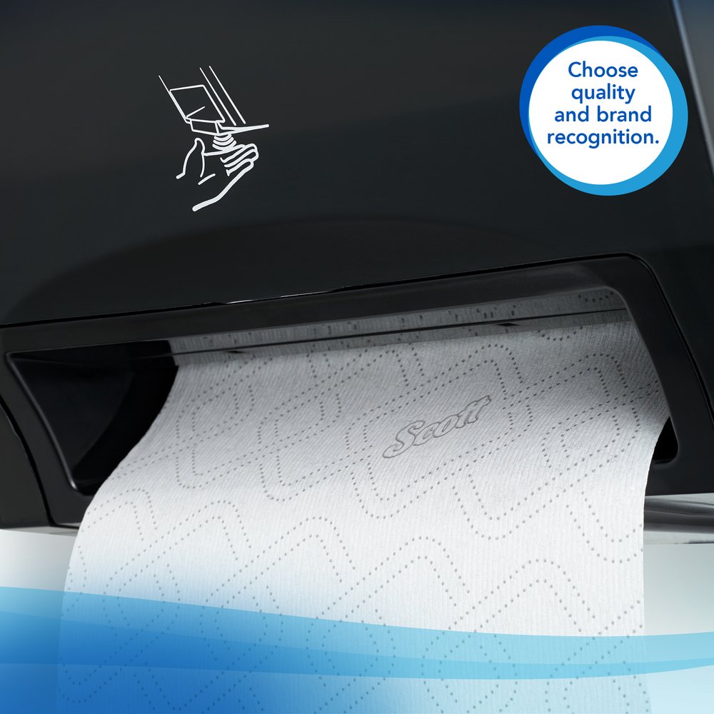 Scott Pro Hard Roll Paper Towels (25702) for Scott® Pro Electronic Hard Roll Towel Dispenser (Blue Core Only), Absorbency Pockets, White, 1150 Feet / Roll, 6 Rolls / Case, 6,900 Feet Total - 25702