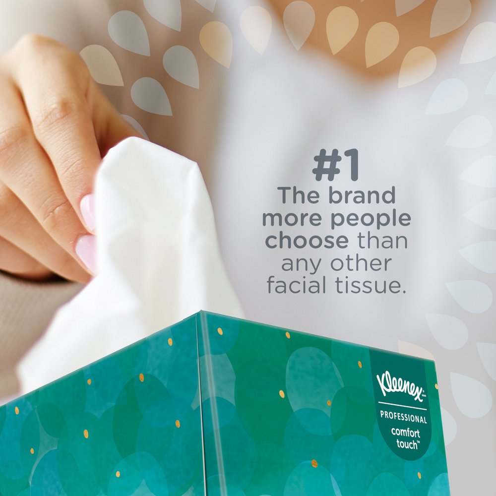 Kleenex® Facial Tissue Cube (21271), Upright Face Tissue Box, 6 Bundles / Case, 6 Boxes / Bundle, 36 Boxes / Case - 21271