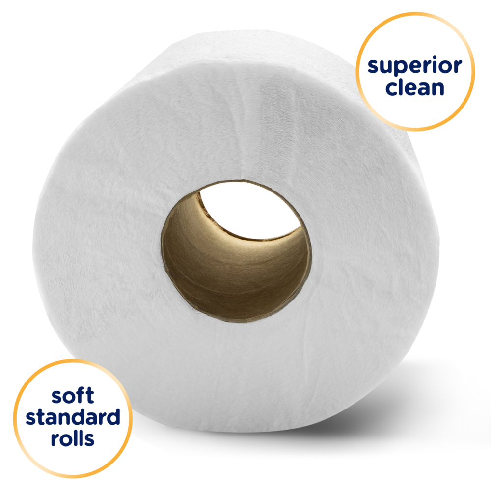 Cottonelle® Professional Standard Roll Bathroom Tissue (17713), 2-Ply, White, 60 Rolls / Case, 451 Sheets / Roll, 27,060 Sheets / Case - 17713