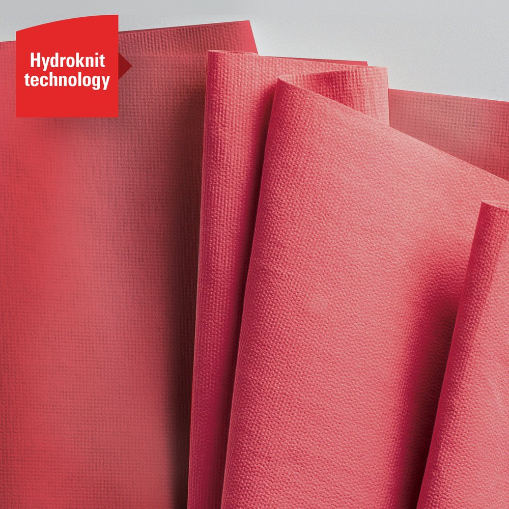 WypAll® X80 Reusable Wipes (41055), Extended Use Cloths Jumbo Roll, Red, 475 Sheets / Roll; 1 Roll / Case - 41055