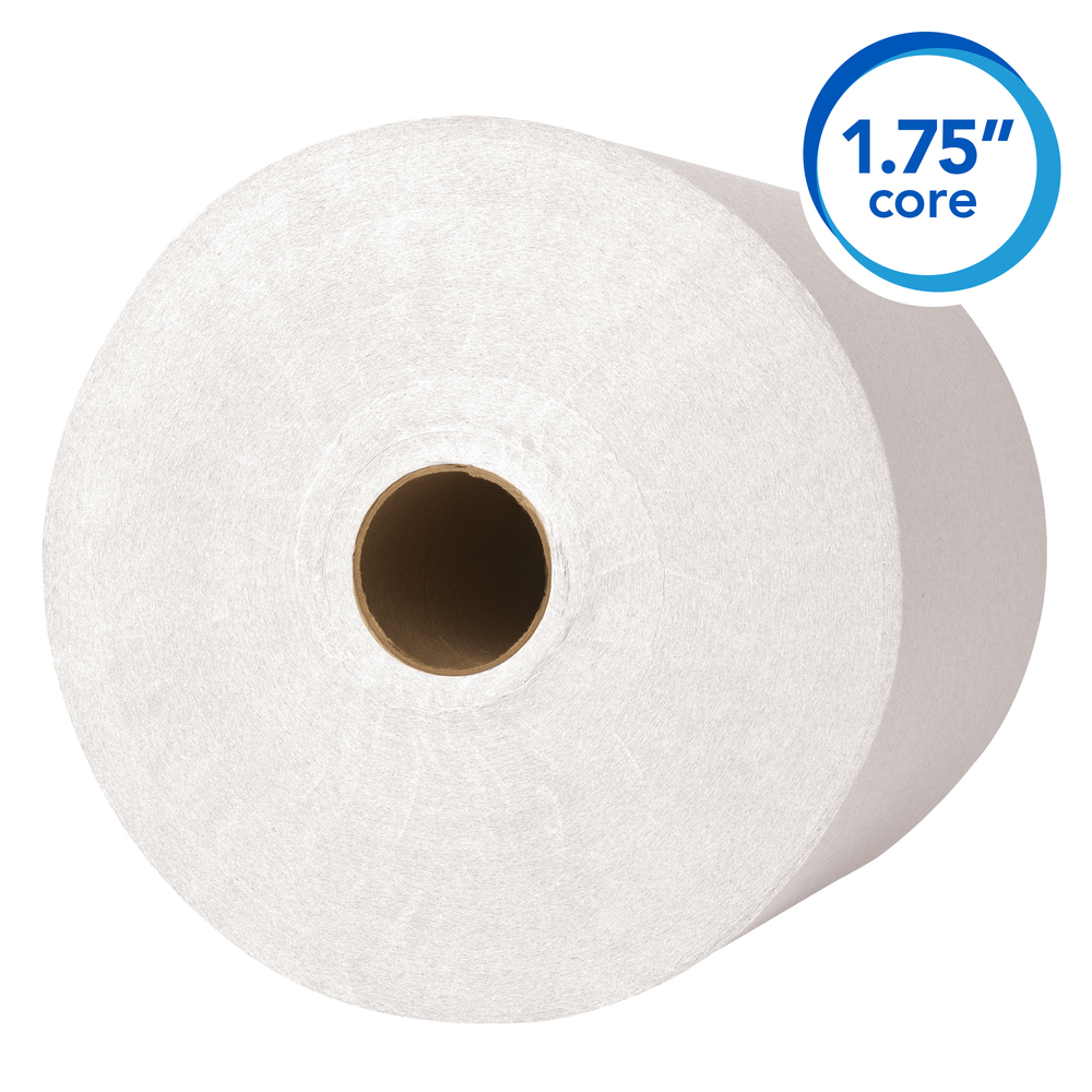Kleenex® (formerly Scott® Essential Plus) Hard Roll Paper Towels (50606) with Premium Absorbency Pockets, White, 6 Rolls / Case, 3,600 feet - Same Kleenex® quality, now Scott® branded - 50606