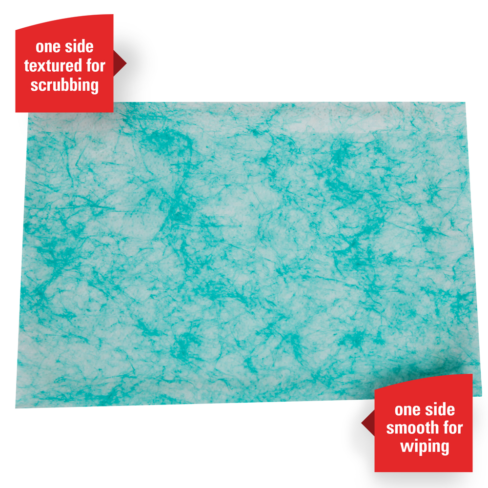 WypAll® Waterless Industrial Cleaning Wipes (91371), Heavy Duty Moist Wipers, 6 Containers / Case, 75 Sheets / Container - 91371